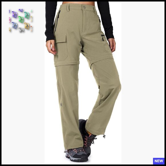 Convertible Hiking Pants Quick Dry Stretch Lightweight Zip Off Outdoor Cargo